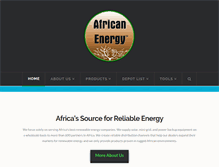 Tablet Screenshot of africanenergy.com